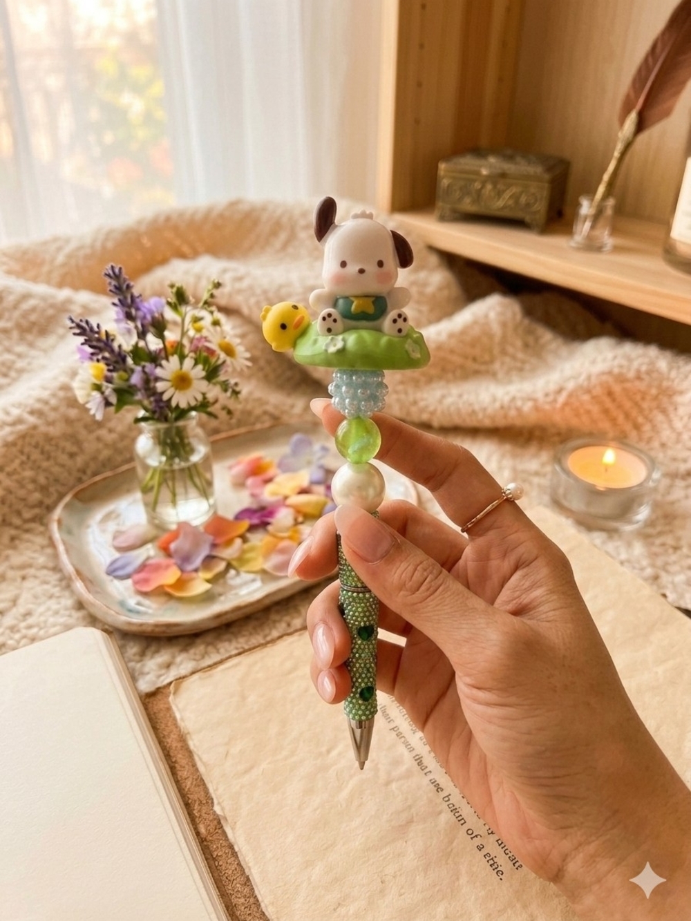 Cute Pochaco Tppper In Beadable Pen